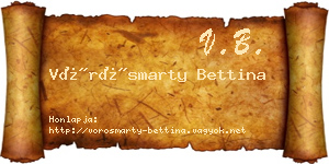 Vörösmarty Bettina névjegykártya