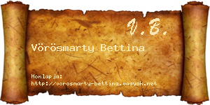Vörösmarty Bettina névjegykártya