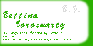 bettina vorosmarty business card