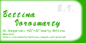 bettina vorosmarty business card